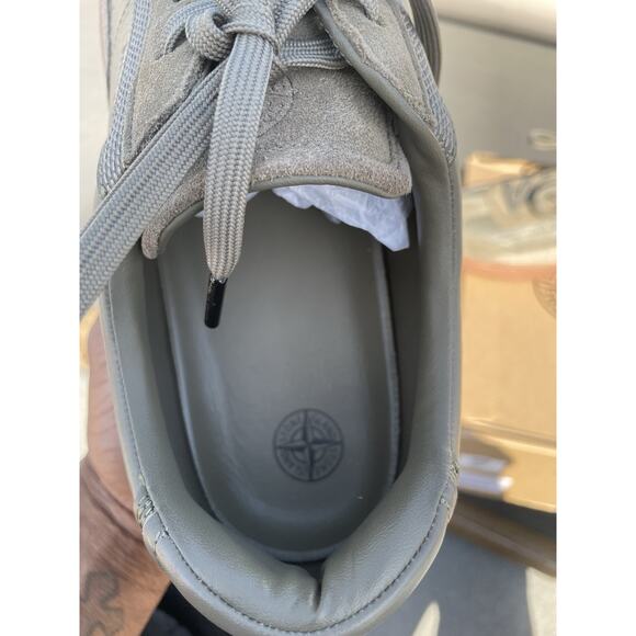 NEW STONE ISLAND SHOES MODEL 101 MILITARY TRAINER GREEN SNEAKERS | Size 13 main image 9